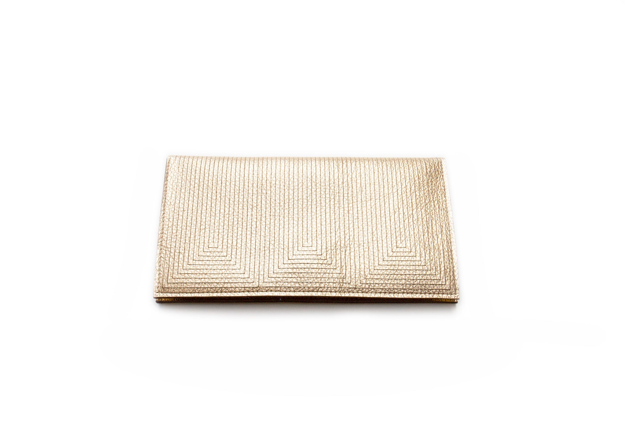 gold leather wallet
