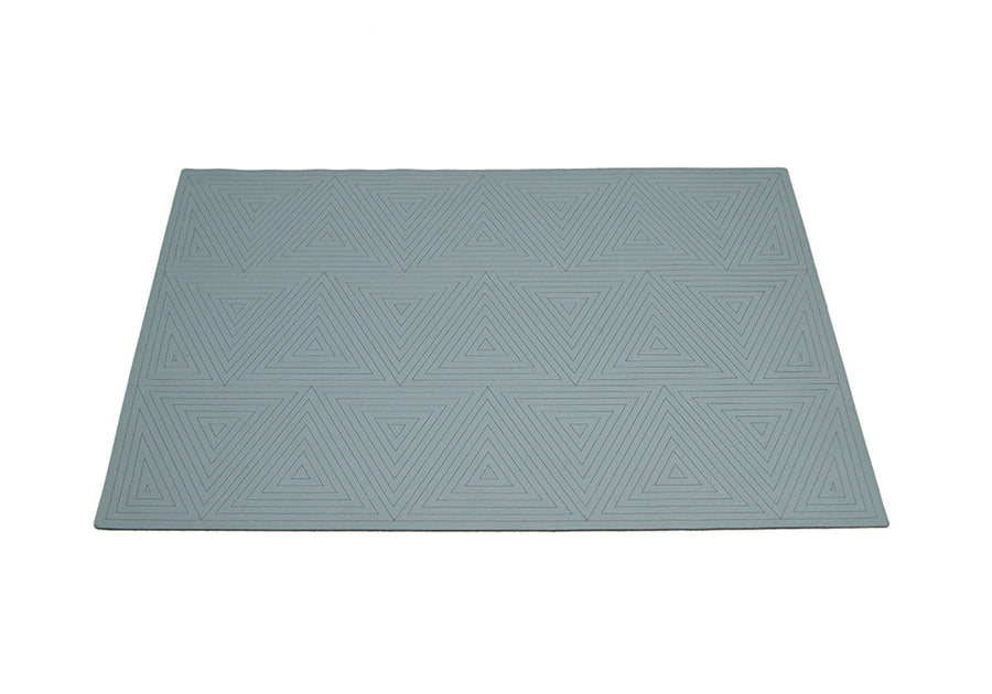 grey leather placemat