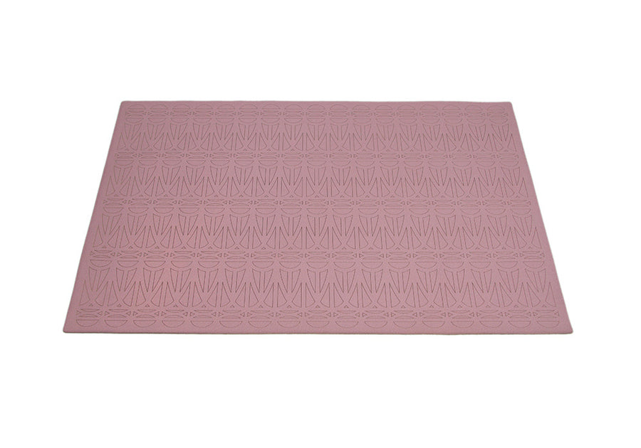 guava leather placemat