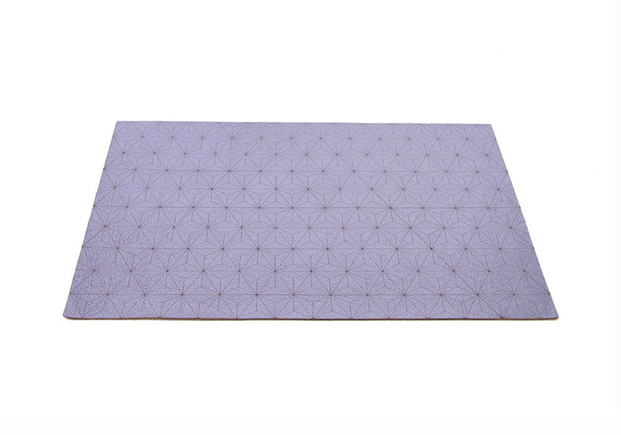 ice blue leather placemat