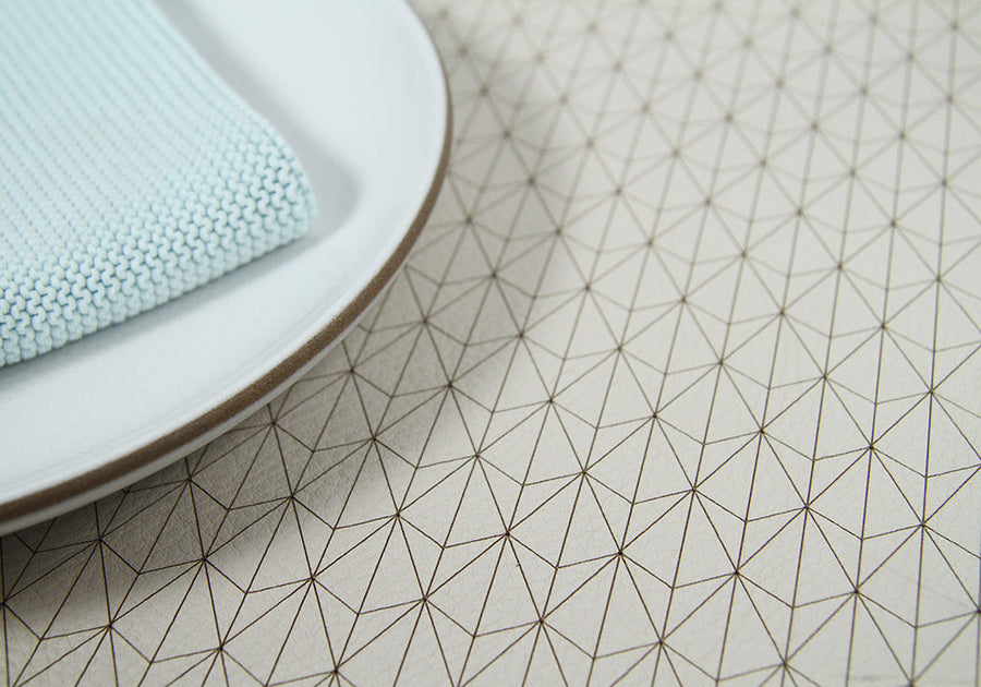 stone leather placemat